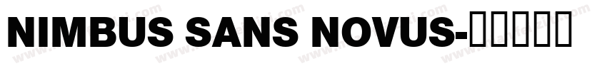 NIMBUS SANS NOVUS字体转换